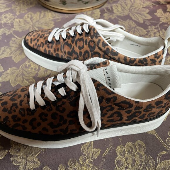 Via Spiga Leopard Trainers NWOT 8 - Picture 5 of 8